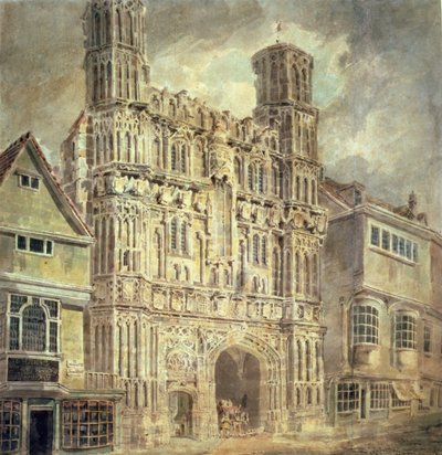 Christchurch Gate, Canterbury, c.1792-93 by Joseph Mallord William Turner